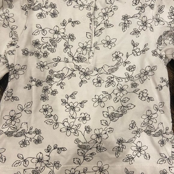 Little me Cotton shirt with bird and floral print - Picture 4 of 4